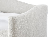 Arlo Cream Boucle Fabric Twin Daybed with Trundle – Stylish, Space-Saving Design for Modern Bedrooms