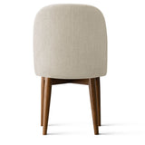 Athena Linen Upholstered Solid Wood Dining Chairs (Set of 4)