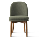 Athena Linen Upholstered Solid Wood Dining Chairs (Set of 4)