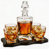 Italian Crafted Crystal 5 Piece European Style Wine, 855ml