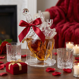 Heart Decanter Whiskey & Wine Decanter Set (750 ML)