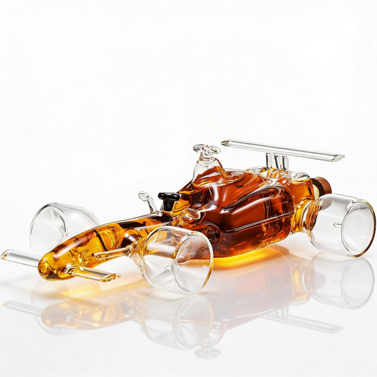 F1 Racecar Whiskey Decanter - 8.12OZ - Scotch, Bourbon, Liquor Decanter