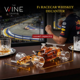 F1 Racecar Whiskey Decanter - 8.12OZ - Scotch, Bourbon, Liquor Decanter