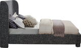 Penny Full Bed - Luxurious Upholstered Bed with Curved Headboard for Elegant Bedroom Decor Upgrade