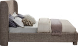 Penny Full Bed - Luxurious Upholstered Bed with Curved Headboard for Elegant Bedroom Decor Upgrade