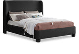 Penny Full Bed - Luxurious Upholstered Bed with Curved Headboard for Elegant Bedroom Decor Upgrade