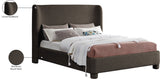Penny Full Bed - Luxurious Upholstered Bed with Curved Headboard for Elegant Bedroom Decor Upgrade