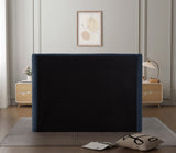 Penny Full Bed - Luxurious Upholstered Bed with Curved Headboard for Elegant Bedroom Decor Upgrade