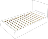 Vaughn Cream Boucle Bed – Cozy, Contemporary Design with Natural Wood Base for Ultimate Comfort