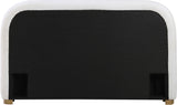 Vaughn Bed – Cozy Chenille Upholstered Platform Bed with Natural Wood Base for Modern Bedrooms