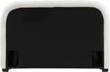 Vaughn Cream Boucle Bed - Cozy Contemporary Design with Sturdy Black Wood Base for Ultimate Comfort