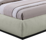 Vaughn Cozy Chenille Bed with Sturdy Wood Frame for a Stylish and Inviting Bedroom Retreat