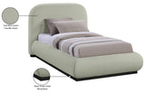 Vaughn Cozy Chenille Bed with Sturdy Wood Frame for a Stylish and Inviting Bedroom Retreat