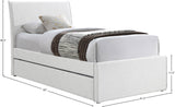 Myles Twin Trundle Bed - Stylish Contemporary Design with Durable Upholstery and Versatile Use