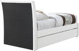 Myles Twin Trundle Bed - Stylish Contemporary Design with Durable Upholstery and Versatile Use