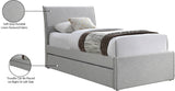 Myles Twin Trundle Bed - Stylish Contemporary Design with Durable Upholstery and Versatile Use