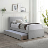 Myles Twin Trundle Bed - Stylish Contemporary Design with Durable Upholstery and Versatile Use