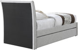 Myles Twin Trundle Bed - Stylish Contemporary Design with Durable Upholstery and Versatile Use