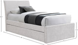 Myles Twin Trundle Bed - Stylish Contemporary Design with Durable Upholstery and Versatile Use