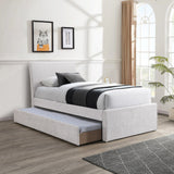 Myles Twin Trundle Bed - Stylish Contemporary Design with Durable Upholstery and Versatile Use