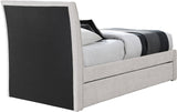 Myles Twin Trundle Bed - Stylish Contemporary Design with Durable Upholstery and Versatile Use