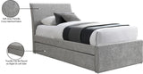 Myles Twin Trundle Bed - Stylish Contemporary Design with Durable Upholstery and Versatile Use
