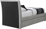 Myles Twin Trundle Bed - Stylish Contemporary Design with Durable Upholstery and Versatile Use