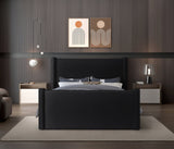 Elias Velvet King Bed – Elegant Contemporary Design with Solid Wood Frame for Modern Bedrooms Decor