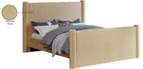 Elias Velvet King Bed – Elegant Contemporary Design with Solid Wood Frame for Modern Bedrooms Decor