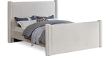 Elias Velvet King Bed – Elegant Contemporary Design with Solid Wood Frame for Modern Bedrooms Decor