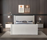 Elias Velvet King Bed – Elegant Contemporary Design with Solid Wood Frame for Modern Bedrooms Decor
