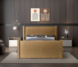 Elias Velvet Queen Bed – Stylish Modern Design with Solid Wood Frame for Ultimate Bedroom Elegance