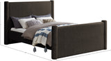 Elias Velvet Queen Bed – Stylish Modern Design with Solid Wood Frame for Ultimate Bedroom Elegance