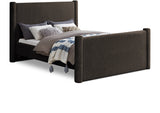 Elias Velvet Queen Bed – Stylish Modern Design with Solid Wood Frame for Ultimate Bedroom Elegance