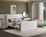 Elias Velvet King Bed – Elegant Contemporary Design with Solid Wood Frame for Modern Bedrooms Decor