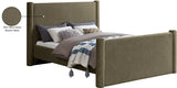 Elias Velvet King Bed – Elegant Contemporary Design with Solid Wood Frame for Modern Bedrooms Decor