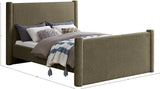 Elias Velvet King Bed – Elegant Contemporary Design with Solid Wood Frame for Modern Bedrooms Decor