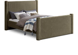 Elias Velvet King Bed – Elegant Contemporary Design with Solid Wood Frame for Modern Bedrooms Decor
