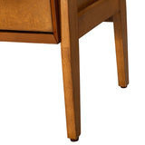 Andre 76" H x 36" W Solid Wood Ladder Bookcase