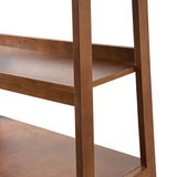 Andre 76" H x 36" W Solid Wood Ladder Bookcase