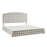 Amadeus Upholstered Platform Bed with Washable Slipcover for Bedroom