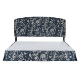Amadeus Upholstered Platform Bed with Washable Slipcover for Bedroom