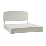 Amadeus Upholstered Platform Bed with Washable Slipcover for Bedroom
