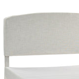 Amadeus Upholstered Platform Bed with Washable Slipcover for Bedroom