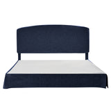Amadeus Upholstered Platform Bed with Washable Slipcover for Bedroom