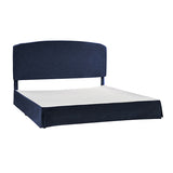 Amadeus Upholstered Platform Bed with Washable Slipcover for Bedroom
