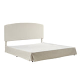 Amadeus Upholstered Platform Bed with Washable Slipcover for Bedroom