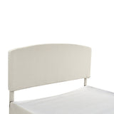 Amadeus Upholstered Platform Bed with Washable Slipcover for Bedroom