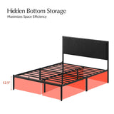 Rosa Upholstered Platform Storage Bed with Bed Skirt