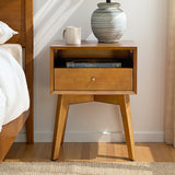 3-Piece Mid-Century Modern Solid Wood Bedroom Set